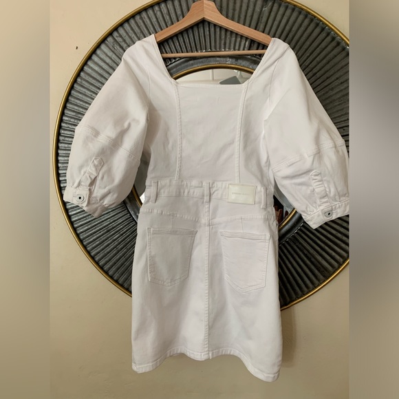 JONATHAN SIMKHAI STANDARD Poppy Puff-Sleeve Denim Mini Dress - Picture 7 of 13